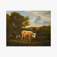 Mountainous Landscape with Cows by Adriaen van de Velde - thumbnail_0_nf_66fe68aa8213847b6f357bd0