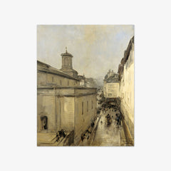 View of Notre Dame de Lorette and Rue Fléchier in Paris by Antoine Vollon - thumbnail_0_nf_66fe6dcd8213847b6f357bda