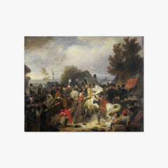 The Prince of Orange changing his Wounded Horse during the Engagement at Boutersem by Cornelis Kruseman - thumbnail_0_nf_66fe70628213847b6f357bdf