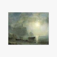 View of a Rocky Coast by Moonlight by Théodore Gudin - thumbnail_0_nf_66fe82748213847b6f357c1a