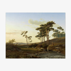 Evening mood with shepherd by Cornelis Lieste - thumbnail_0_nf_66fe85f58213847b6f357c39