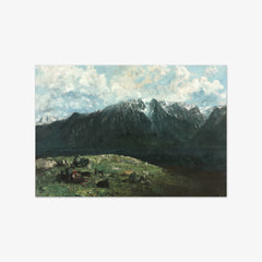 Panoramic View of the Alps, Les Dents du Midi by Gustave Courbet - thumbnail_0_nf_671037e7762cab4eff78715f