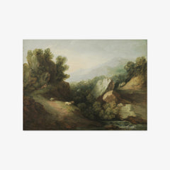 Rocky, Wooded Landscape with a Dell and Weir by Thomas Gainsborough - thumbnail_0_nf_6710382b762cab4eff78716a