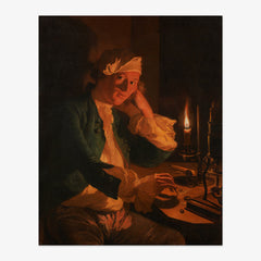 A Scientist Seated at a Desk by Candlelight by Anna Dorothea Therbusch - thumbnail_0_nf_6710403d762cab4eff7871dc