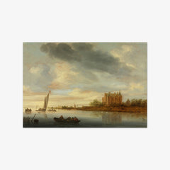 Castle on a River by Salomon van Ruysdael - thumbnail_0_nf_67104084762cab4eff7871df