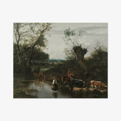 Peasants Crossing a Stream by Jan Siberechts - thumbnail_0_nf_67104224762cab4eff7871f4