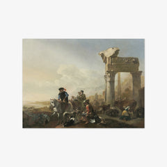 Hunters Near Ruins by Jan Baptist Weenix - thumbnail_0_nf_6710425f762cab4eff7871fa