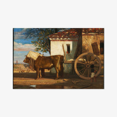 Oxen before a Farmhouse at Le Verrier by Alexandre-Gabriel Decamps - thumbnail_0_nf_67104957762cab4eff787241