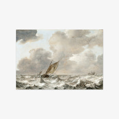 Vessels in a Moderate Breeze by Jan Porcellis - thumbnail_0_nf_671646113d19ba02d720743b