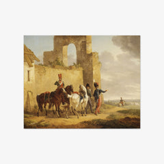 Military Scene by Bernard Edouard Swebach - thumbnail_0_nf_671654ed79e456cb766b90ae