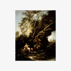 Landscape with the Temptation of Christ by Alessandro Magnasco - thumbnail_0_nf_6716557479e456cb766b90b5