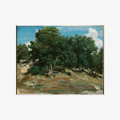Fontainebleau: Oak Trees at Bas-Bréau by Camille Corot - thumbnail_0_nf_67312c8b12f9211d49d3d73e