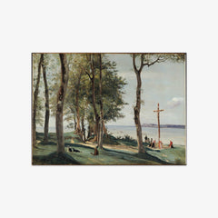 Honfleur: Calvary by Camille Corot - thumbnail_0_nf_6731368512f9211d49d3d7a5