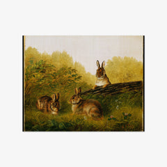 Rabbits on a Log by Arthur Fitzwilliam Tait - thumbnail_0_nf_673227e612f9211d49d3d80e