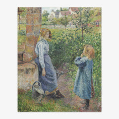 Woman and Child at the Well by Camille Pissarro - thumbnail_0_nf_673904df746ff704b89f87f2