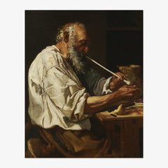 Old Man Lighting a Pipe by Johann Carl Loth - thumbnail_0_nf_67390c12746ff704b89f88bf