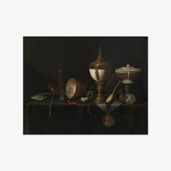 Still Life with Ostrich Egg Cup and the Whitfield Heirlooms by Pieter Gerritsz van Roestraeten - thumbnail_0_nf_67390c9b746ff704b89f88cc