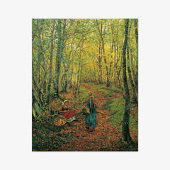 Forest interior with mushroom-seeking girl by Theodor von Hörmann - thumbnail_0_nf_673c95f75e0c5e198f5ec57c