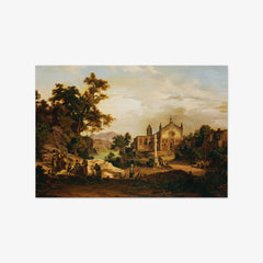 Italian Landscape with Pilgrims by Georg Petzolt - thumbnail_0_nf_673ca8855e0c5e198f5ec5db