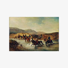 French cavalry in the horse wash by Joseph Anton Strassgschwandtner - thumbnail_0_nf_673ca9695e0c5e198f5ec5e7