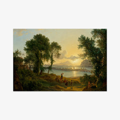 Sunset over the Campi Flegrei towards the islands of Procida and Ischia by Joseph Rebell - thumbnail_0_nf_673cdd515e0c5e198f5ec6db