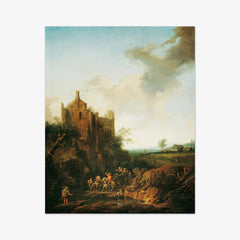 Landscape with Castle Ruins and Horse Carriage by Christian Hilfgott Brand - thumbnail_0_nf_673cdf335e0c5e198f5ec710