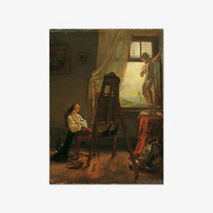 The Sleeping Artist in the Studio by Josef Danhauser - thumbnail_0_nf_673ce11d5e0c5e198f5ec71e