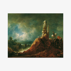 Landscape with Ruin and Rider in Moonlight by Johann Christian Brand - thumbnail_0_nf_673ce11f5e0c5e198f5ec71f