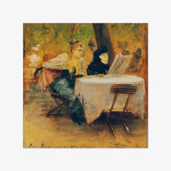 In the garden restaurant by Josef Engelhart - thumbnail_0_nf_673ce1225e0c5e198f5ec720