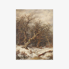 Winter landscape (winter forest) by Remigius Adrianus van Haanen - thumbnail_0_nf_673ce3c15e0c5e198f5ec731