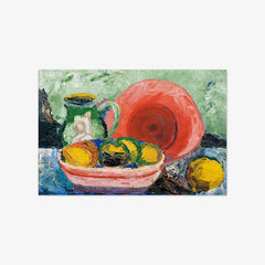 Still life with red plate, jug and lemon by Hedwig Wagner - thumbnail_0_nf_673db8075e0c5e198f5ec752