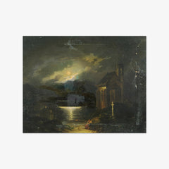 Moon landscape with lake by Francesco Milani - thumbnail_0_nf_67434092faa684e1cf4ba55a