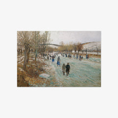 Ice skaters on the Thaya near Lundenburg by Theodor von Hörmann - thumbnail_0_nf_67434175faa684e1cf4ba570