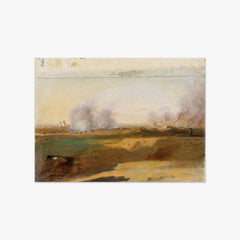 Landscape study with burning villages in the background by Peter Krafft - thumbnail_0_nf_6743419ffaa684e1cf4ba574