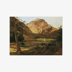 The Front Langbathsee with the Höllengebirge by Friedrich August Mathias Gauermann - thumbnail_0_nf_6743503afaa684e1cf4ba5b9