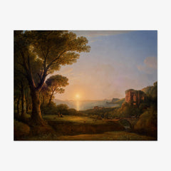 The Bay of Baiae at Sunset by Lorenz Adolf Schönberger - thumbnail_0_nf_67436864faa684e1cf4ba5f3