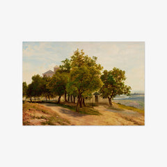 Tree group on the Kahlenberg with a view of Vienna by Friedrich Loos - thumbnail_0_nf_674368a2faa684e1cf4ba5f8