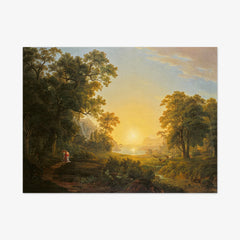 Forest landscape with sunrise by Joseph Rebell - thumbnail_0_nf_674378eafaa684e1cf4ba62b