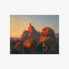 Landscape with Church in the Evening by Emil Ludwig Löhr - thumbnail_0_nf_67437da8faa684e1cf4ba65a