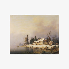 Farmhouse by the wintry lake by Marcus Pernhardt - thumbnail_0_nf_67437dcffaa684e1cf4ba65e