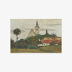 Landscape with Church and Village by Walther Gamerith - thumbnail_0_nf_674382b2faa684e1cf4ba6ba