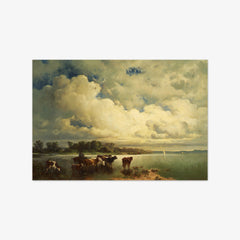 Water landscape with cows by Carl Schweninger the Elder - thumbnail_0_nf_6743850bfaa684e1cf4ba6ee