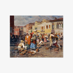 Fish market in Venice by Carl Feiertag - thumbnail_0_nf_6743850ffaa684e1cf4ba6ef