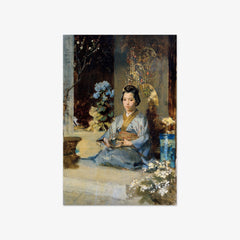 Japanese Woman in a Room by Julius Victor Berger - thumbnail_0_nf_67438513faa684e1cf4ba6f0