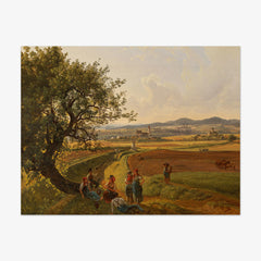 View of the Emmersdorf estate and Rothenhof Castle with Melk Abbey in the background by Joseph Rebell - thumbnail_0_nf_6743876afaa684e1cf4ba716
