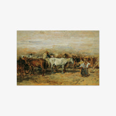 Horse market in Szolnok II by August von Pettenkofen - thumbnail_0_nf_6744820dfaa684e1cf4ba735