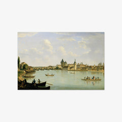 View of Prague with the Vltava Bridge (Charles Bridge) by Alois von Saar - thumbnail_0_nf_674482edfaa684e1cf4ba743