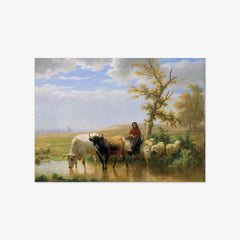 Cows and Sheep by Edmond Jean-Baptiste Tschaggeny - thumbnail_0_nf_6744831cfaa684e1cf4ba744