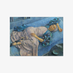 Grete Gamerith on a Blue Couch by Walther Gamerith - thumbnail_0_nf_6744832efaa684e1cf4ba747