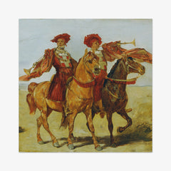 Two mounted trumpet players by Hans Makart - thumbnail_0_nf_6744857cfaa684e1cf4ba77e